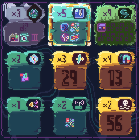 Excerpt from the server map for a game of 868-BACK